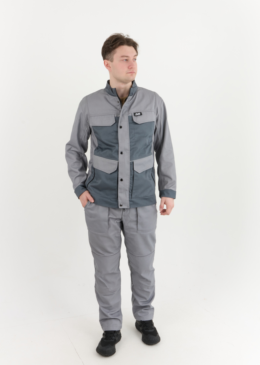 Костюм ИТР NEW ENERGY Антарес, серый/т.серый