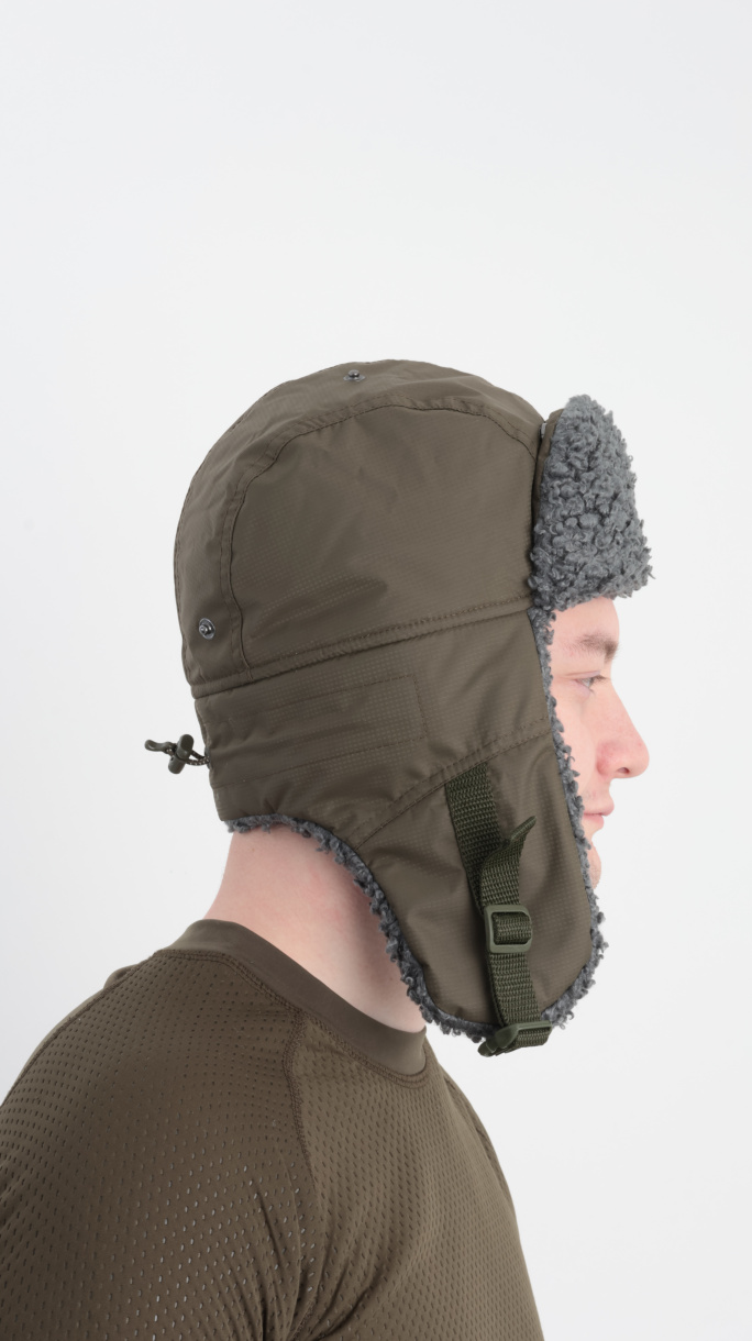 Камчатка шапка-ушанка GRAYLING, т.хаки