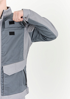 Антарес Костюм ИТР с полукомбинезоном NEW ENERGY (смесовая, серый/т.серый)